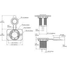 Blue Sea Двойная розетка USB для зарядки мобильных устройств Blue Sea Charger Socket 1016 12 24 В 2,1 А черная