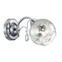 Бра декоративное SIVERINA хром стекло хрусталь E14 1*40W 220V 3064 1W