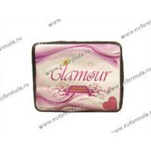 Чехлы универсальные AUTOPROFI Glamour GLM-1105 PINK черные розовые