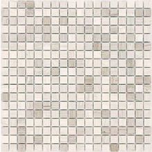 Мозаика Карамелле Pietrine Travertino Silver POL чип 15x15х4 30,5х30,5