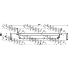 Сальник Привода Mazda 3 Bk 2003-2008 35*56*9*14.9 Мм Febest арт. 95HBY35560915C