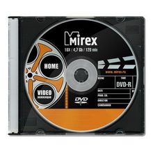 Диск DVD-R Mirex 4,7 Gb 16x Video коллекция", Slim Case"