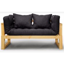 Смарт Кушетка Амбер черный сосна