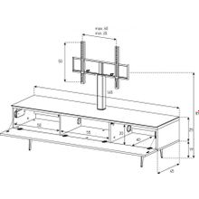 Стойка под телевизор Sonorous ST 361F BLK TOR SL