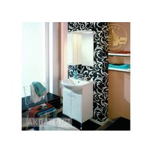Акватон Мебель для ванной Джимми М (белый) - Набор мебели стандартный (зеркало-шкаф, тумба-умывальник, раковина)
