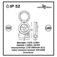 Novotech 357437 TRIP фонарь с вентилятором