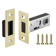 Защелка дверная межкомнатная Fuaro Magnet M12-50-25 GP латунь магнитная