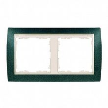 Рамка 2 поста 82, зеленая текстура |  код. 82724-65 |  Simon