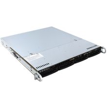 Платформа  SuperMicro 1U 5018D-MTF (LGA1150, C224, PCI-E, SVGA, SATA RAID,4xHS SAS SATA, 2xGbLAN, 4DDRIII 350W)