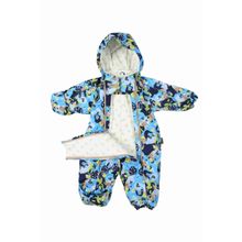 Huppa Huppa, Комбинезон демисезонный Mirko для мальчика (голубой принт) 3186BS15 335