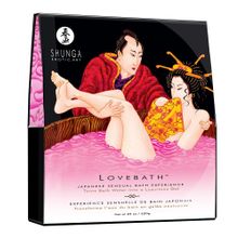 Shunga Соль для ванны Lovebath Dragon Fruit, превращающая воду в гель - 650 гр.