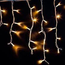 Neon-Night 255-206 Уличная светодиодная Бахрома Айсикл, 4.0x0.6 м, теплый белый, пост свечение, провод Каучук белый