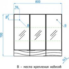 Зеркало-шкаф Style Line Вероника 80 Люкс, бордо