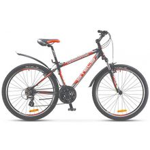 STELS Navigator-630V.16 (26" 21ск, алюм, Vbr, EF51 TX51 M310 HG20)(рама 21,5", черный серебристый красный)