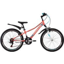 Велосипед 24" NOVATRACK Valiant 2019 (рама 12"; коралловый)