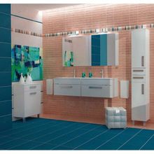 Triton Тумба с раковиной Ника 80 подвесная белая