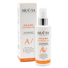 Гель очищающий с АНА и ВНА кислотами Aravia Laboratories AHA&BHA Cleansing Gel 150мл