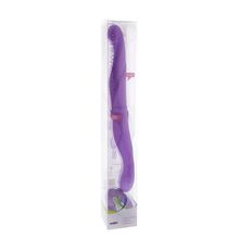 Seven Creations Фиолетовый двусторонний вибратор PREMIUM RANGE VIBRATING DOUBLE DONG - 33 см. (фиолетовый)