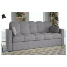 Смарт Диван прямой Парма Серая рогожка Аккордеон