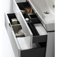 Тумба с раковиной Jacob Delafon Reve 80 белый, 2 ящика