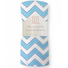 SwaddleDesigns Marquisette Chevron голубая