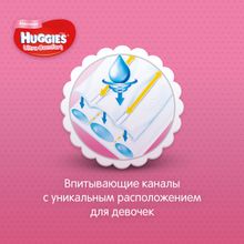 Huggies Ultra Comfort 3 (5-9 кг) для девочек 80 шт