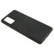 Силиконовый чехол TPU Case матовый Samsung S20 + черный