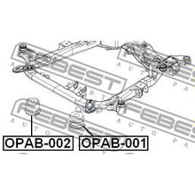 Сайлентблок Подрамника | Перед | Opel Astra H 2004-2010 Febest арт. OPAB002