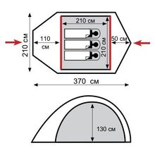 Tramp Палатка Tramp Lair 3 TRT-006.04