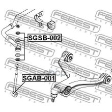 Ремкомплект Стойки Стабилизатора Ssang Yong Kyron 2005-2015 Febest арт. SGSB002