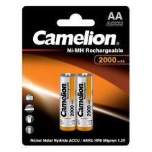 Аккумулятор AA CAMELION 2000мА ч Ni-Mh, 2шт, блистер (NH-AA2000BP2)
