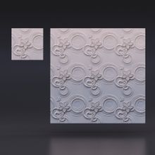 Стеновая гипсовая 3D панель – Эйфория, 500х500mm