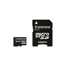 Transcend 16Gb microSDHC Card class 10