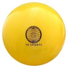 Мяч для художественной гимнастики d-20см Желтый с блестками