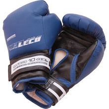 Перчатки боксерские 10 унц. синие, Т007-6