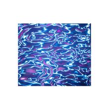 Потолочная плита Армстронг 3D ,цвет синий фиолетовый , рисунок волна (США)