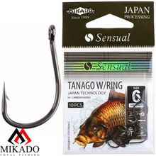 Крючки Mikado SENSUAL - TANAGO W RING № 8 BN (с ушком)( 10 шт.)