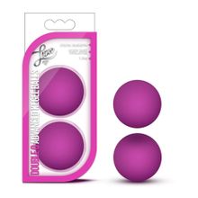 Blush Novelties Розовые вагинальные шарики Luxe Double O Advanced Kegel Balls