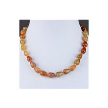 Бусики-Колечки Бусы Сердолик "Адажио" арт. НСР-54(10-14)-48-1