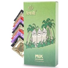 Микс-набор презервативов AMOR Mix  Яркая линия  - 10 шт. (236318)