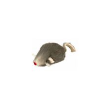 Мышь меховая серая 5см