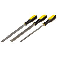 Набор STAYER "PROFI": Рашпили, пластмассовая двухкомпонентная рукоятка, 200мм, 3шт