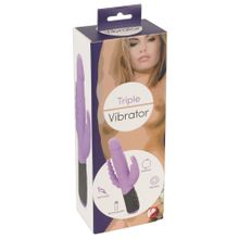 Сиреневый тройной вибратор Triple Vibrator - 22,2 см.