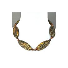 Бусики-Колечки Бусы Агат, обсидиан "Этника" арт.П3859