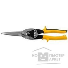 Stayer Ножницы по металлу рычажные  "MAX-Cut" 290мм, прямые удлиненные, кованая Cr-V сталь, холоднокатанная сталь-1,0мм, нерж сталь-0,5мм 23055-29