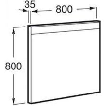 Зеркало Roca Prisma LED 80, 812264000