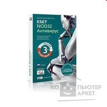 Eset NOD32-ENA-1220 BOX -1-1  NOD32 Антивирус + Bonus + расширенный функционал - на 1 год на 3ПК или продл на 20 месяцев