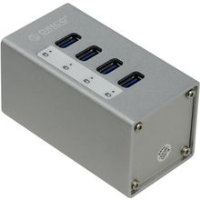 Разветвитель Orico    A3H4-SV    4-Port USB3.0 HUB + б.п.
