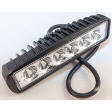 Китай AE18RT-6LED-DRL-PC Фара светодиодная дополнительная прямоугольная-дневные ходовые огни (ДХО), 6 диодов, рассеиваемый свет, 18W, (70х40х155) 12 24V AVTOELECTRICA диод