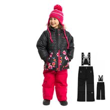 Nano Костюм зимний для девочки (Куртка+черные брюки на лямках) F 18 M 250 2